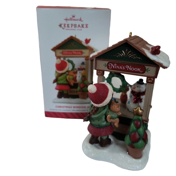 Hallmark Keepsake  "Christmas Window 2014" Nina's Nook Ornament - Picture 1 of 3